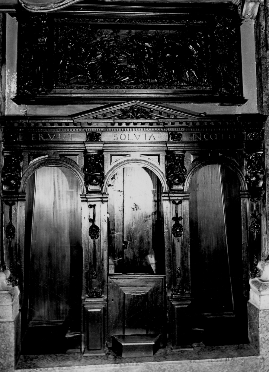 confessionale, opera isolata - bottega lombarda (seconda metà sec. XVIII)