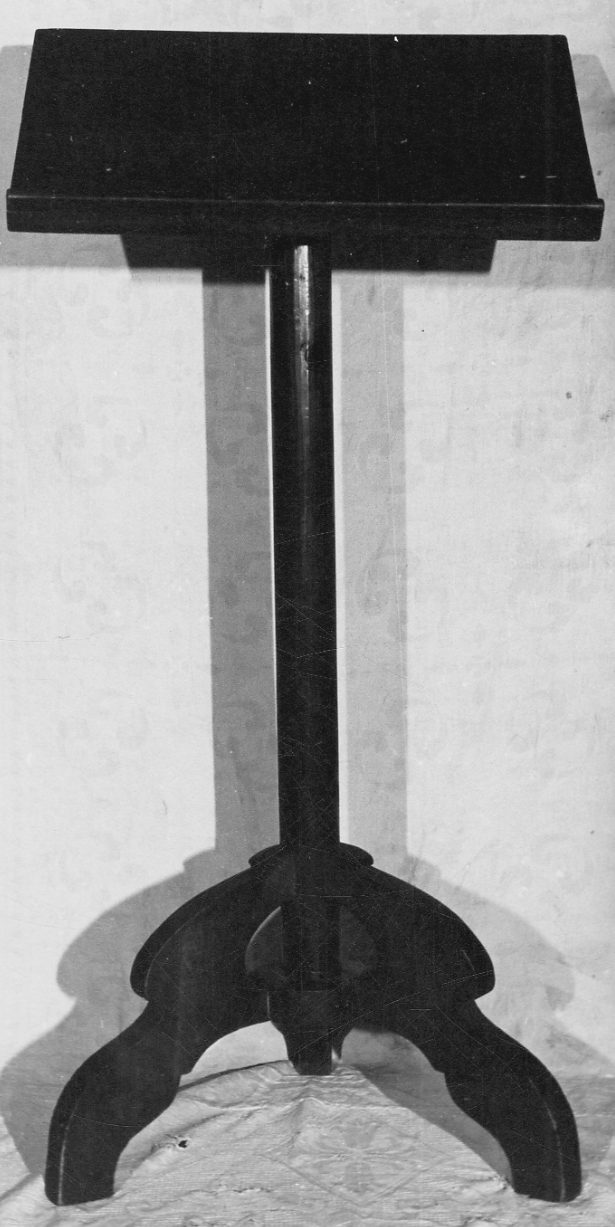 leggio a fusto, opera isolata - bottega lombardo-piemontese (fine/inizio secc. XIX/ XX)