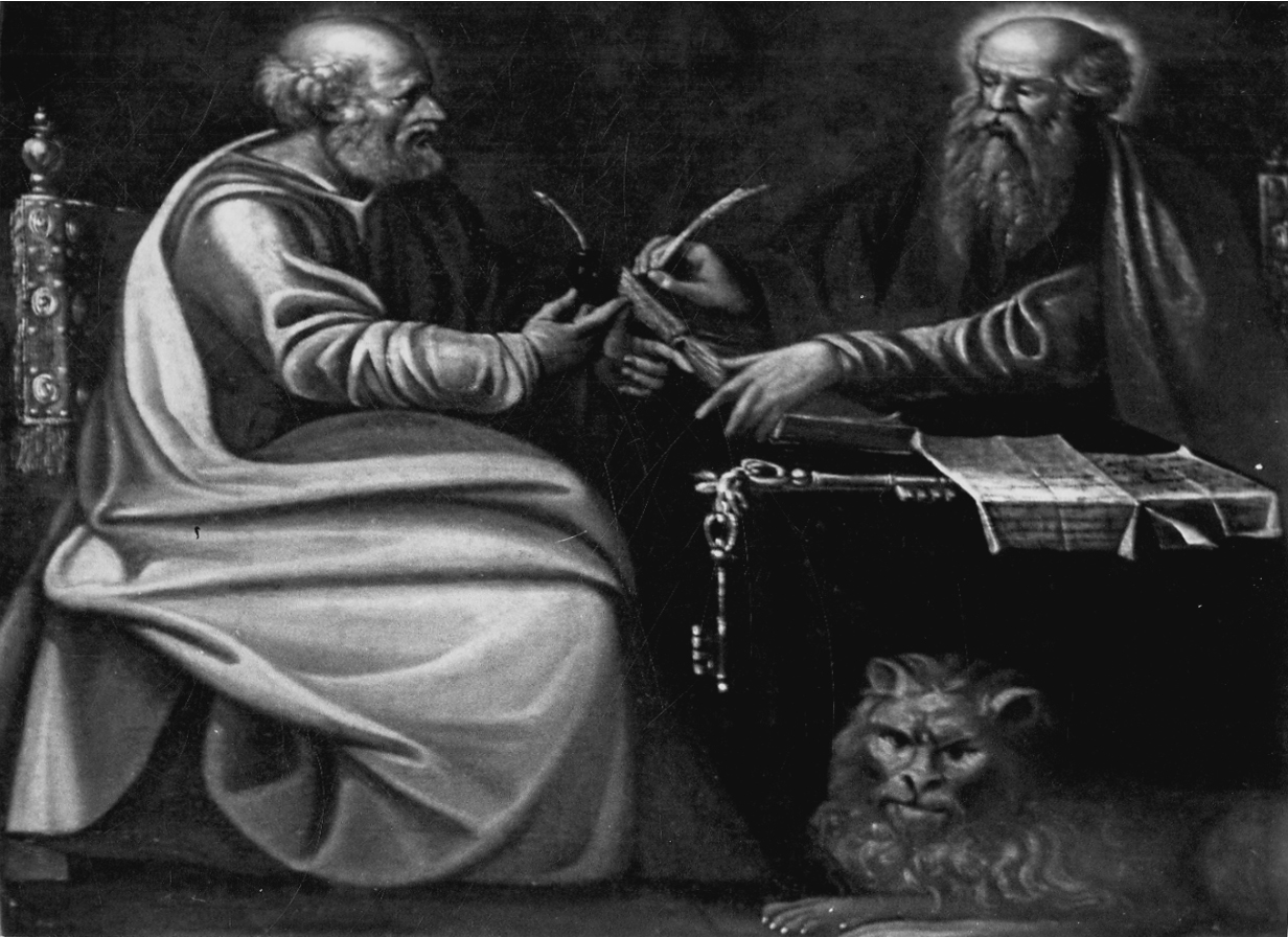 San Pietro e San Marco (dipinto, opera isolata) - ambito novarese (secondo quarto sec. XVII)