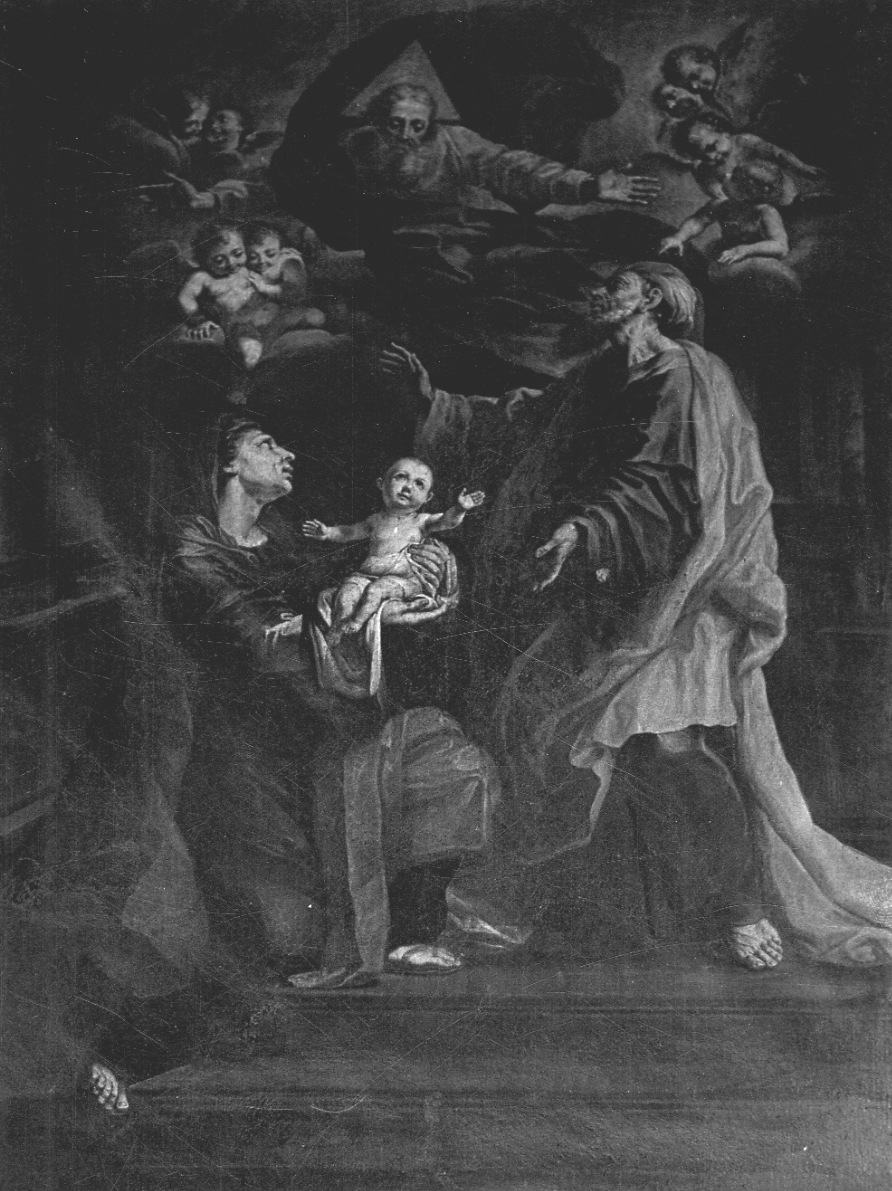 presentazione di Maria Vergine a Dio Padre (dipinto, opera isolata) - ambito novarese (sec. XVIII)