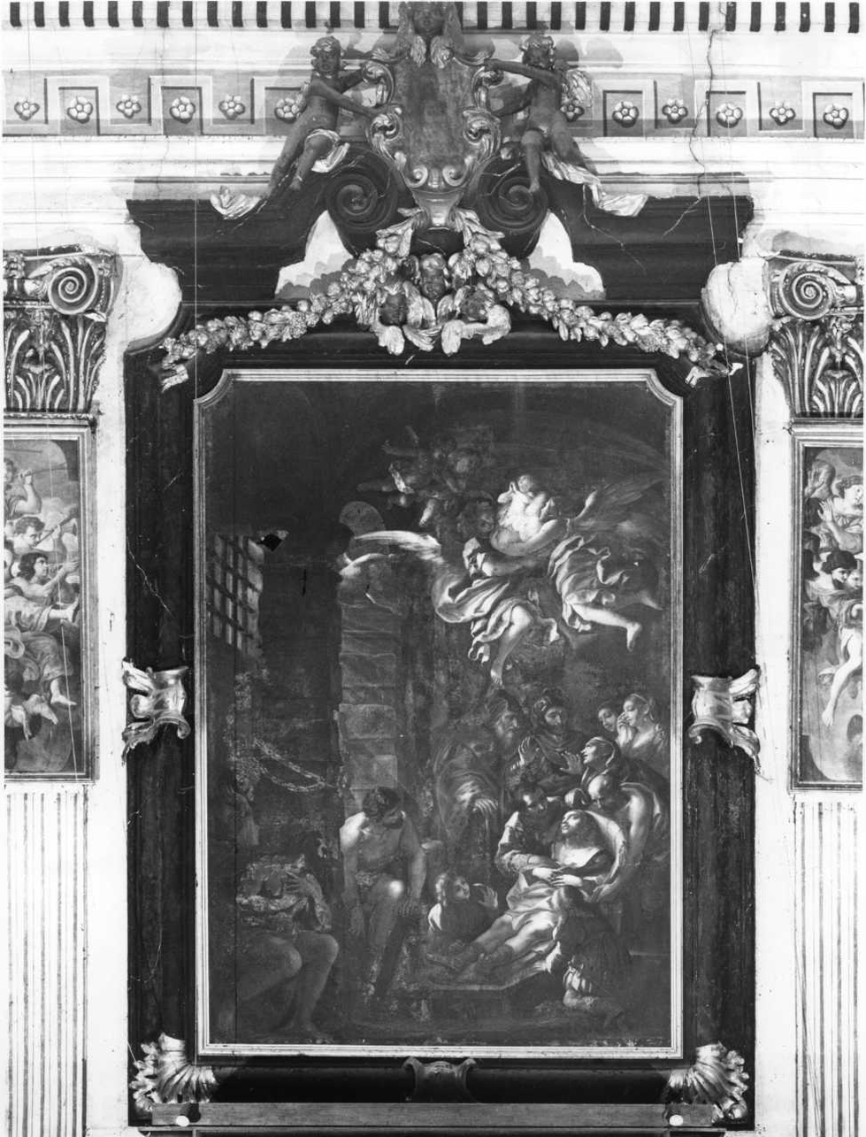 San Rocco morente (dipinto, opera isolata) di Zanatta Giuseppe (fine sec. XVII)