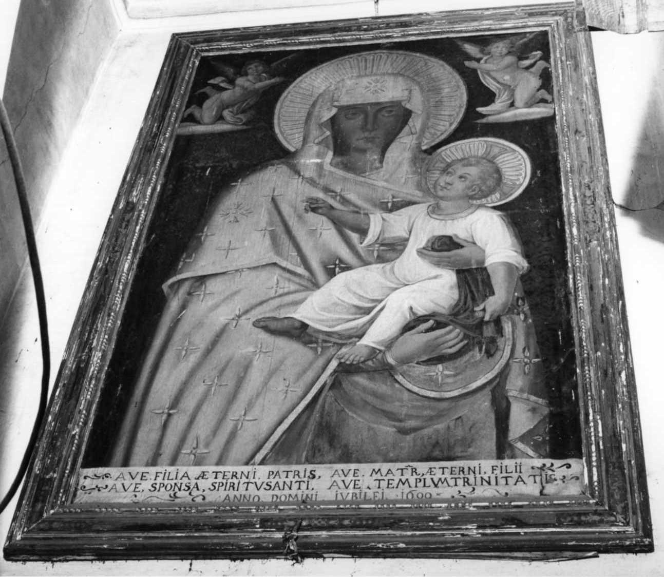 Madonna del popolo, Madonna con Bambino (dipinto, opera isolata) - ambito novarese (inizio sec. XVII)