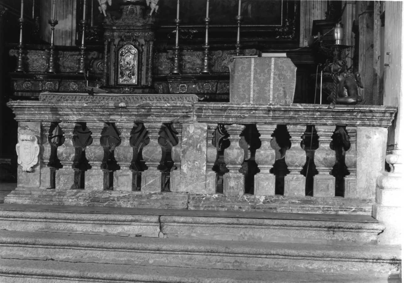 balaustrata di altare, opera isolata - bottega novarese (metà sec. XVII)