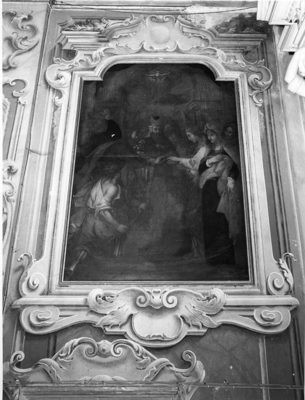 Sposalizio di Maria Vergine (dipinto, opera isolata) di Zanatta Giuseppe (seconda metà sec. XVII)