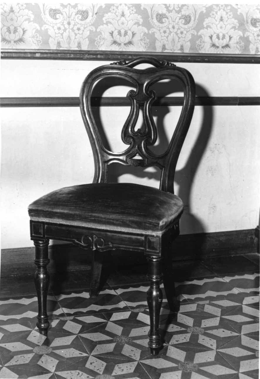 sedia, serie - bottega novarese (seconda metà sec. XIX)