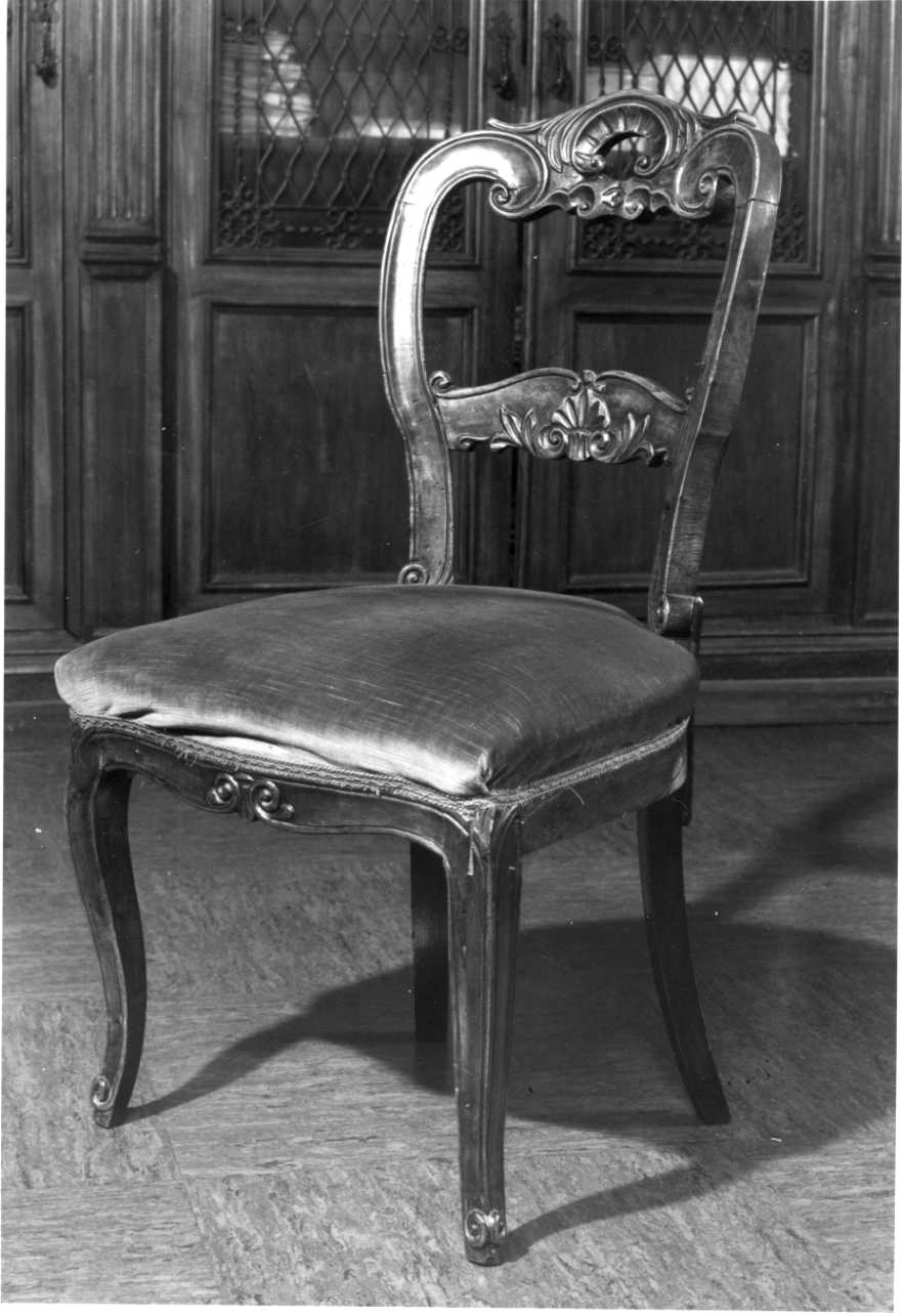 sedia, serie - bottega novarese (seconda metà sec. XIX)