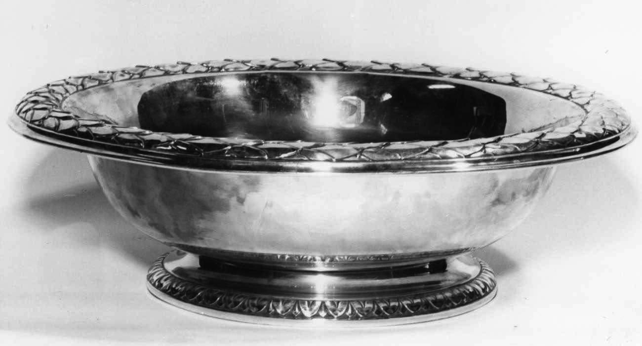 bacile, opera isolata - bottega piemontese (fine/inizio secc. XIX/ XX)