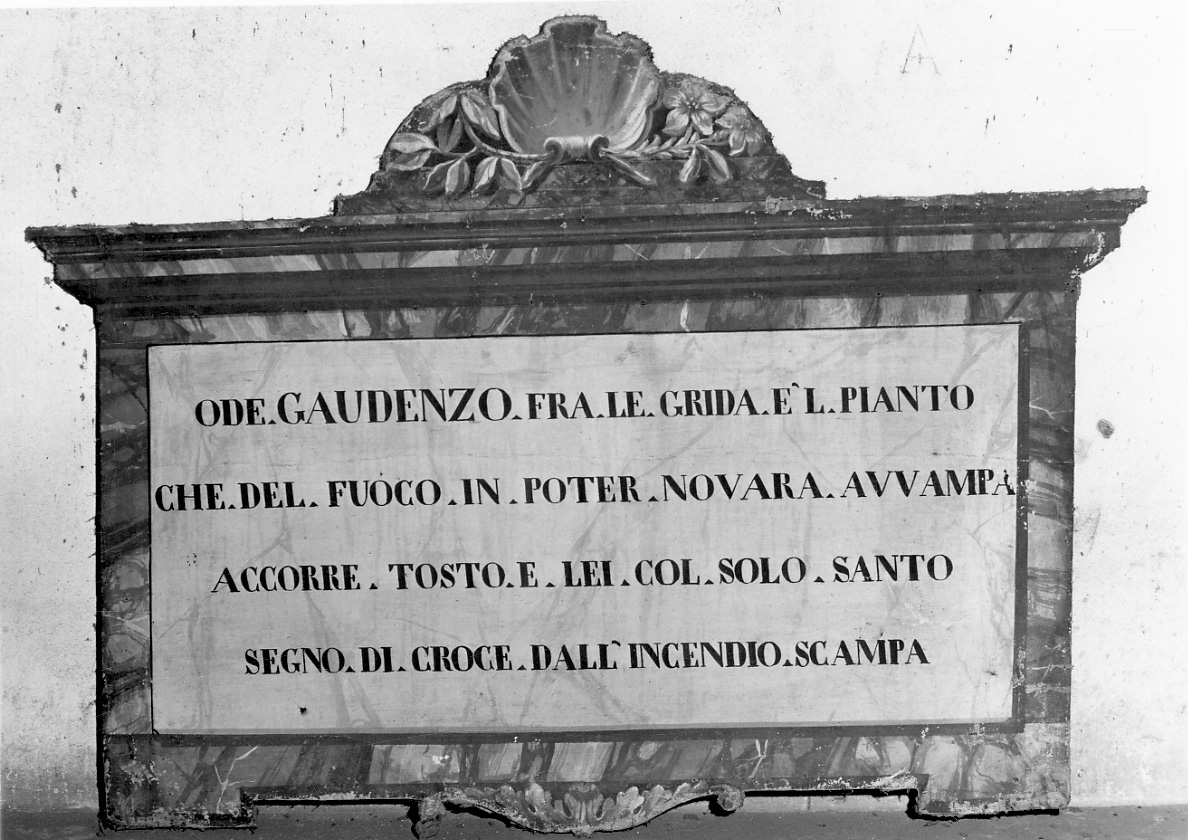 cartiglio, opera isolata - ambito novarese (primo quarto sec. XIX)