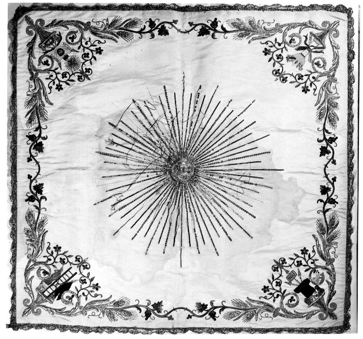 copriostensorio, opera isolata - manifattura novarese (seconda metà sec. XIX)