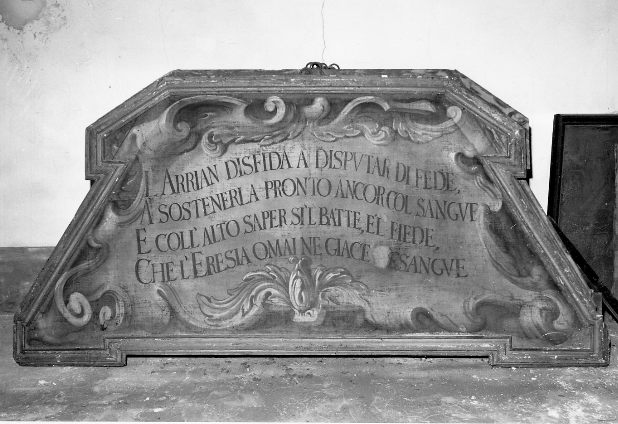 cartiglio, opera isolata - ambito novarese (ultimo quarto sec. XVII)