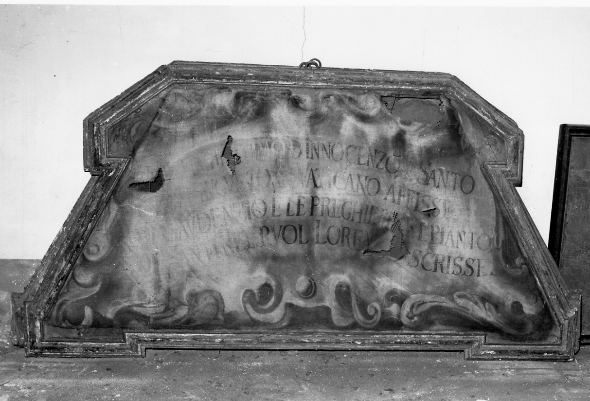 cartiglio, opera isolata - ambito novarese (ultimo quarto sec. XVII)