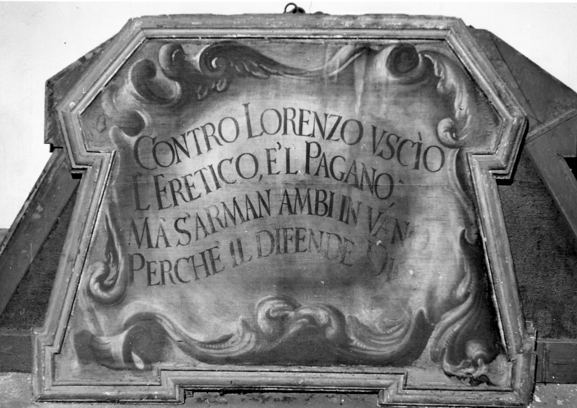 cartiglio, opera isolata - ambito novarese (ultimo quarto sec. XVII)