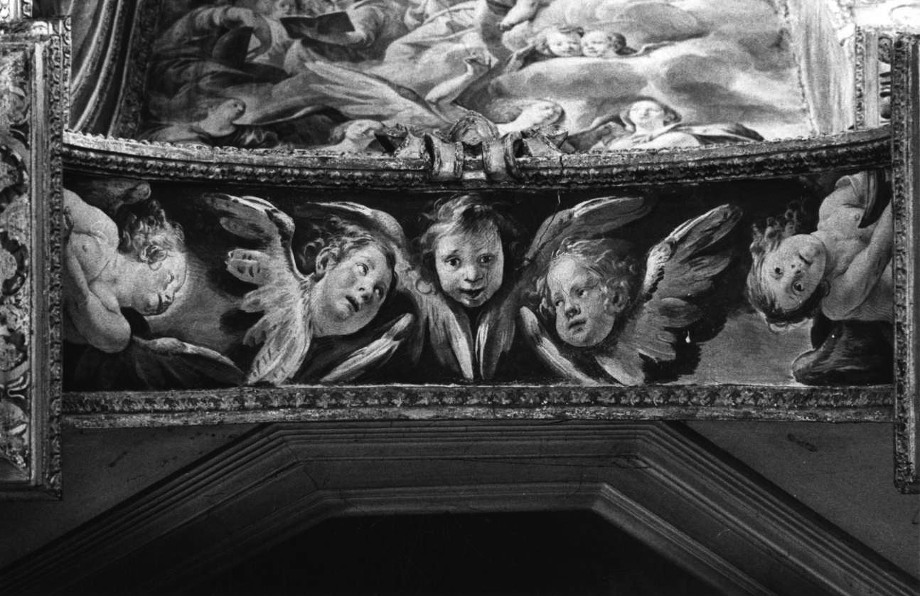 angeli e cherubini (decorazione pittorica, elemento d'insieme) di D'Enrico Antonio di Giovanni detto Tanzio da Varallo (secondo quarto sec. XVII)