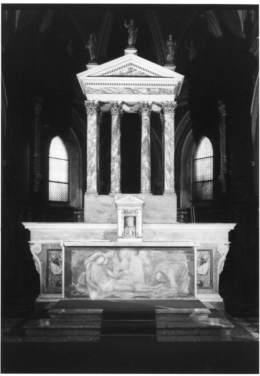 altare maggiore, opera isolata di Zanoia Giuseppe (primo quarto sec. XIX)