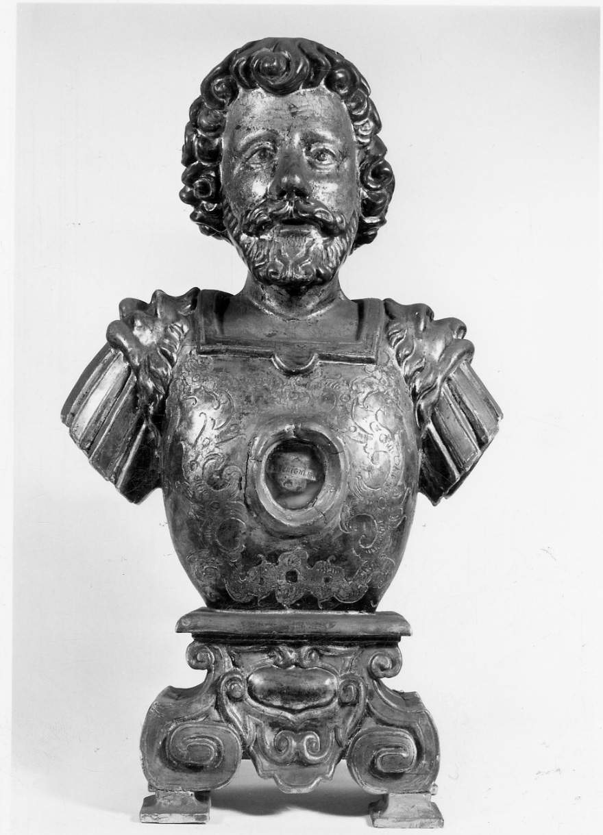 reliquiario - a busto, serie - bottega novarese (sec. XVIII)