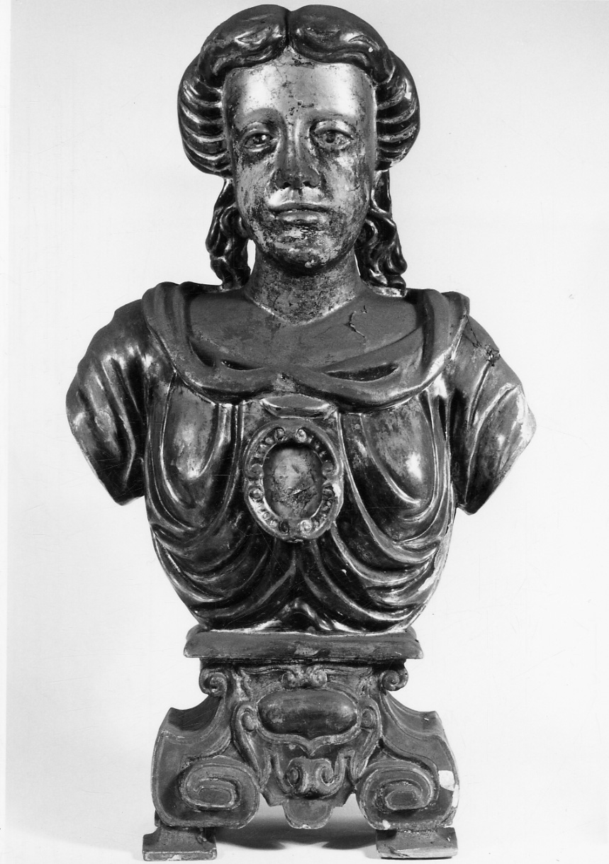 reliquiario - a busto, serie - bottega novarese (sec. XVIII)