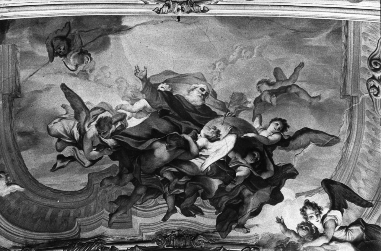 Dio Padre e angeli (decorazione plastico-pittorica, elemento d'insieme) di Legnani Stefano Maria detto Legnanino (primo quarto sec. XVIII)