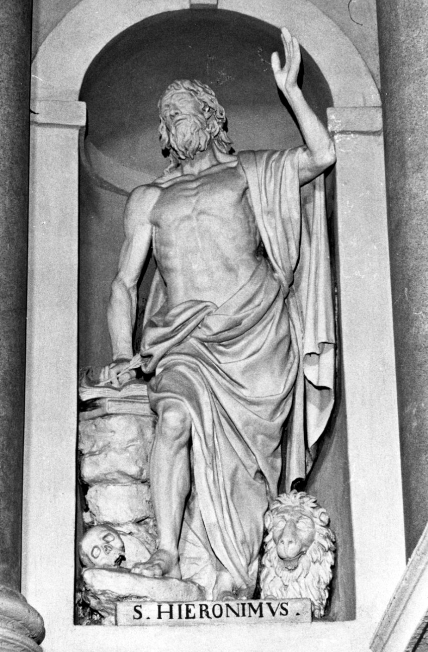 San Girolamo (scultura, opera isolata) di Rusca Grazioso (secondo quarto sec. XIX)