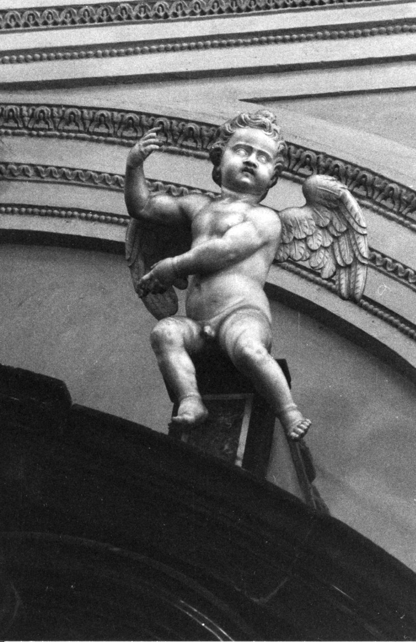 angelo (scultura, elemento d'insieme) - bottega lombardo-piemontese (primo quarto sec. XVIII)