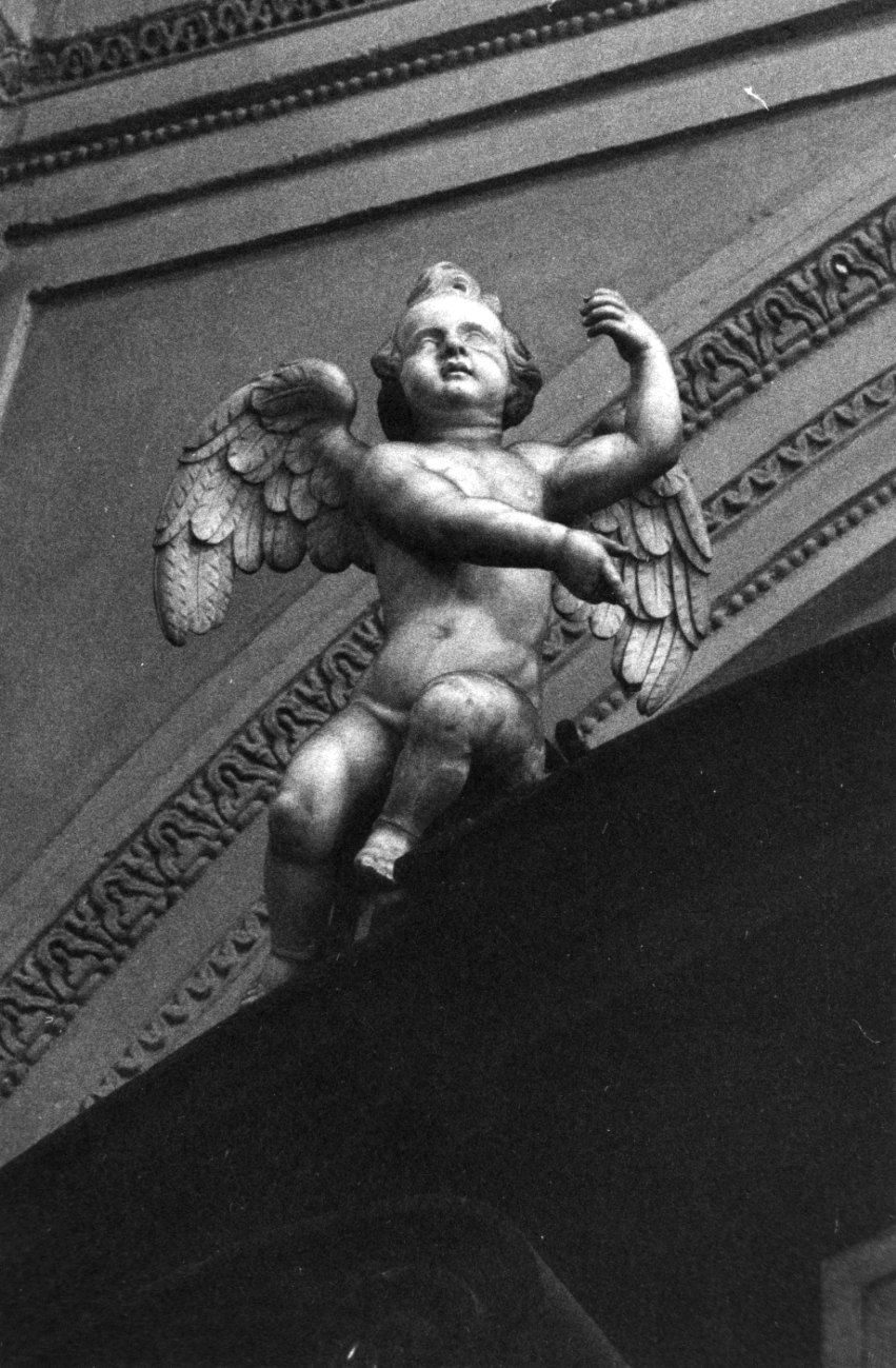angelo (scultura, elemento d'insieme) - bottega lombardo-piemontese (primo quarto sec. XVIII)