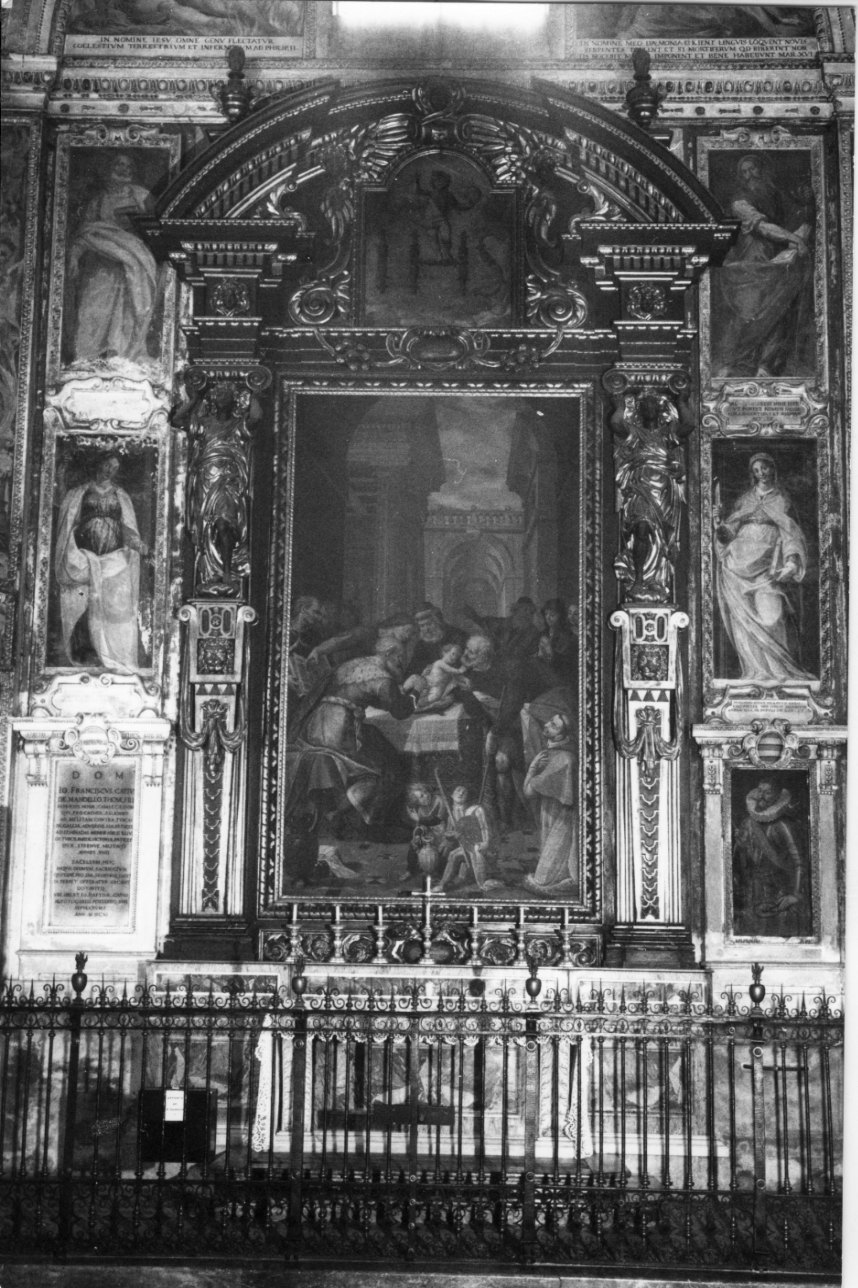 cornice di pala d'altare, opera isolata - bottega lombardo-piemontese (seconda metà sec. XVII)