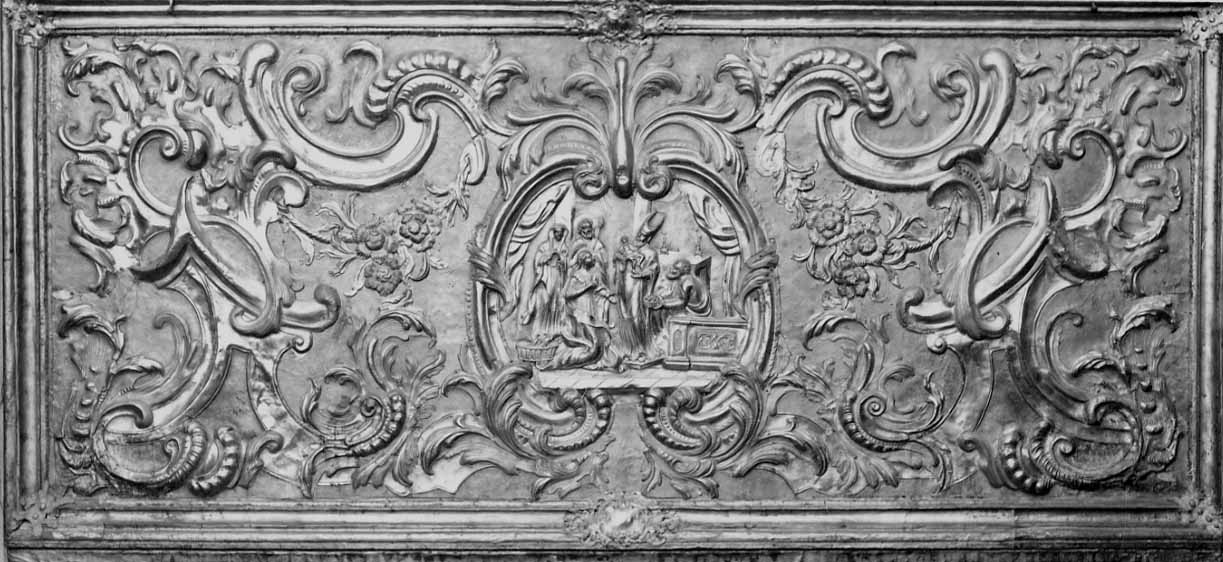 presentazione di Gesù al tempio (paliotto, opera isolata) - bottega lombardo-piemontese (prima metà sec. XVIII)