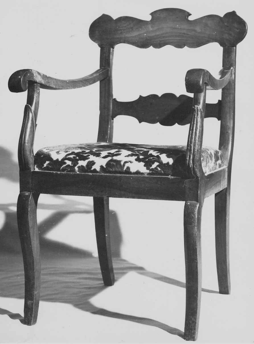 sedia, opera isolata - bottega piemontese (sec. XIX)