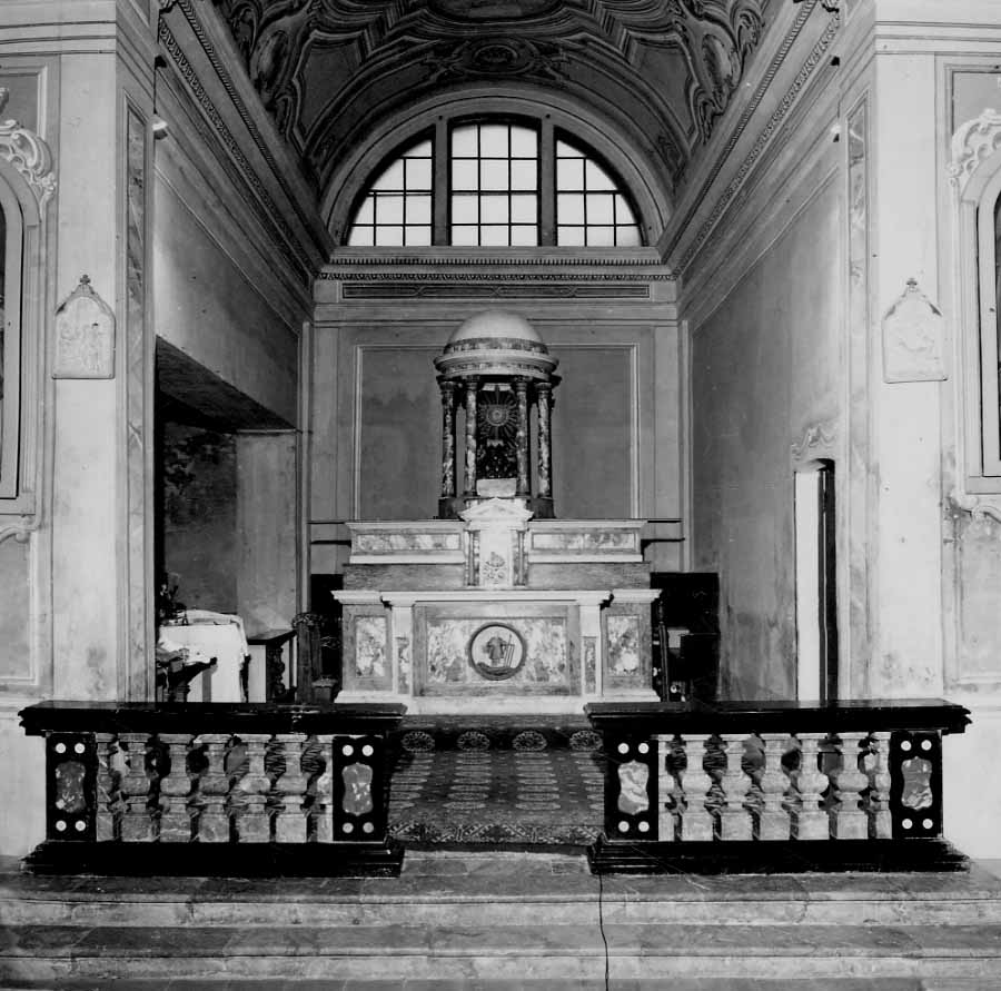 altare maggiore, insieme - bottega novarese (prima metà sec. XIX)