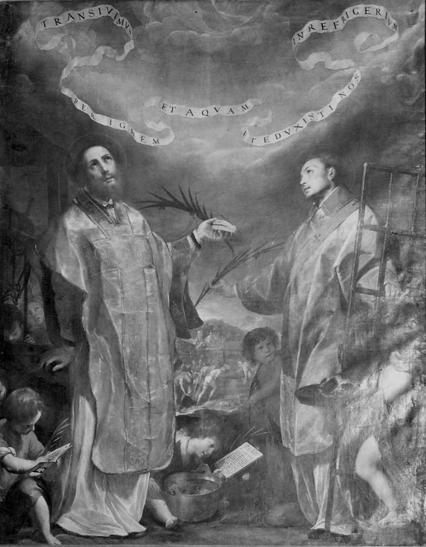 San Lorenzo al pozzo e San Lorenzo diacono (dipinto, opera isolata) di Crespi Giovanni Battista detto Cerano (fine sec. XVI)