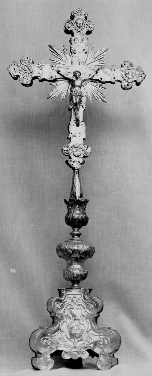 Cristo crocifisso (croce d'altare, opera isolata) - bottega lombarda (prima metà sec. XVIII)