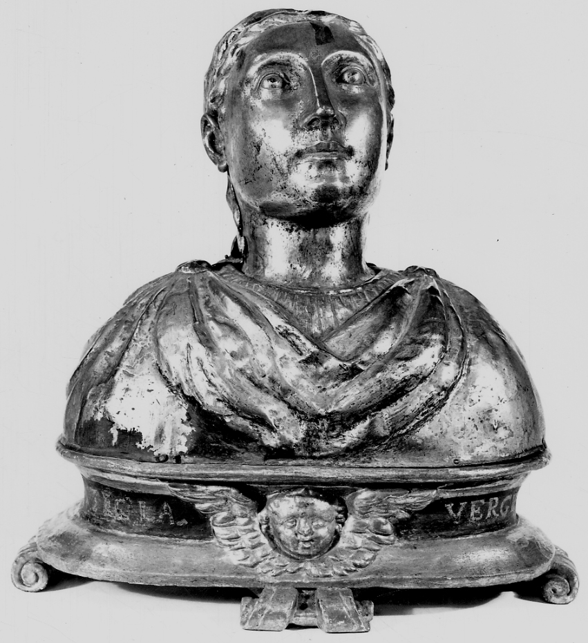 reliquiario - a busto, opera isolata - bottega lombarda (fine/inizio secc. XVI/ XVII)