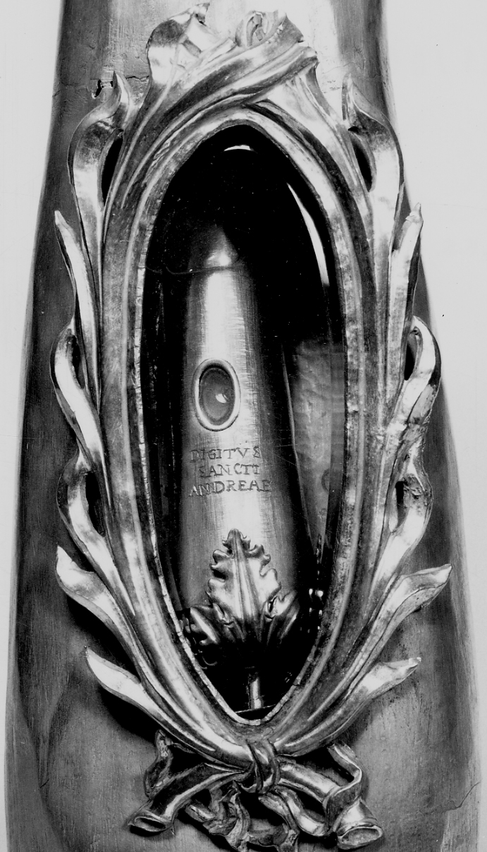 reliquiario antropomorfo - a braccio, opera isolata - bottega piemontese (seconda metà sec. XIX)