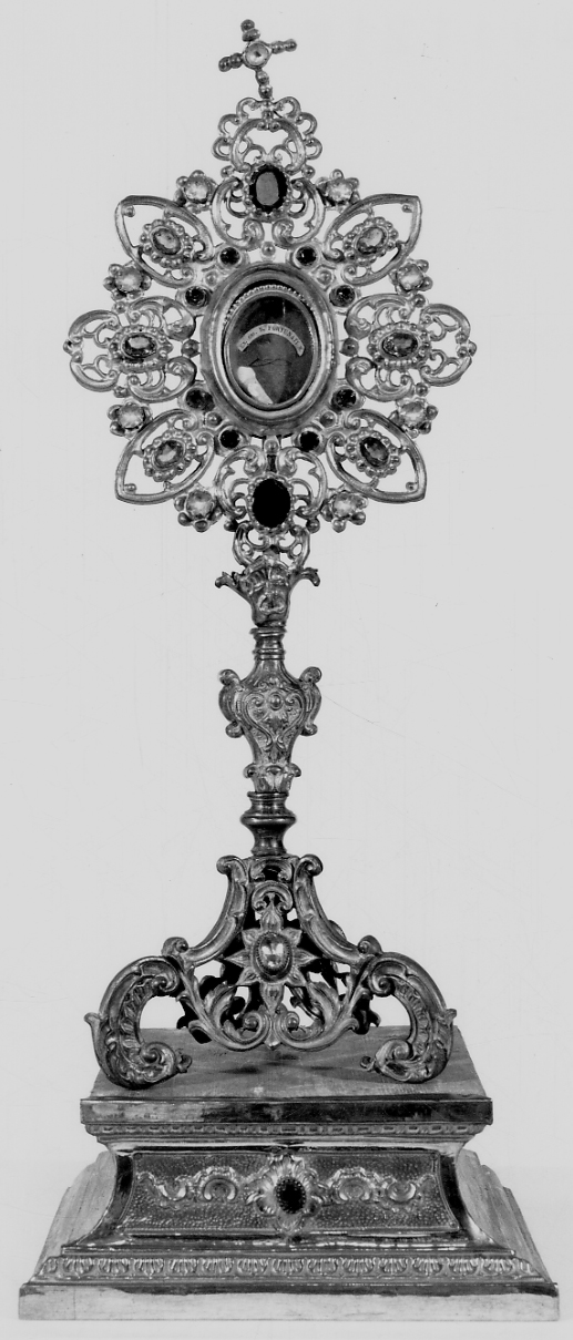 reliquiario - a ostensorio, opera isolata - bottega piemontese (ultimo quarto sec. XIX)