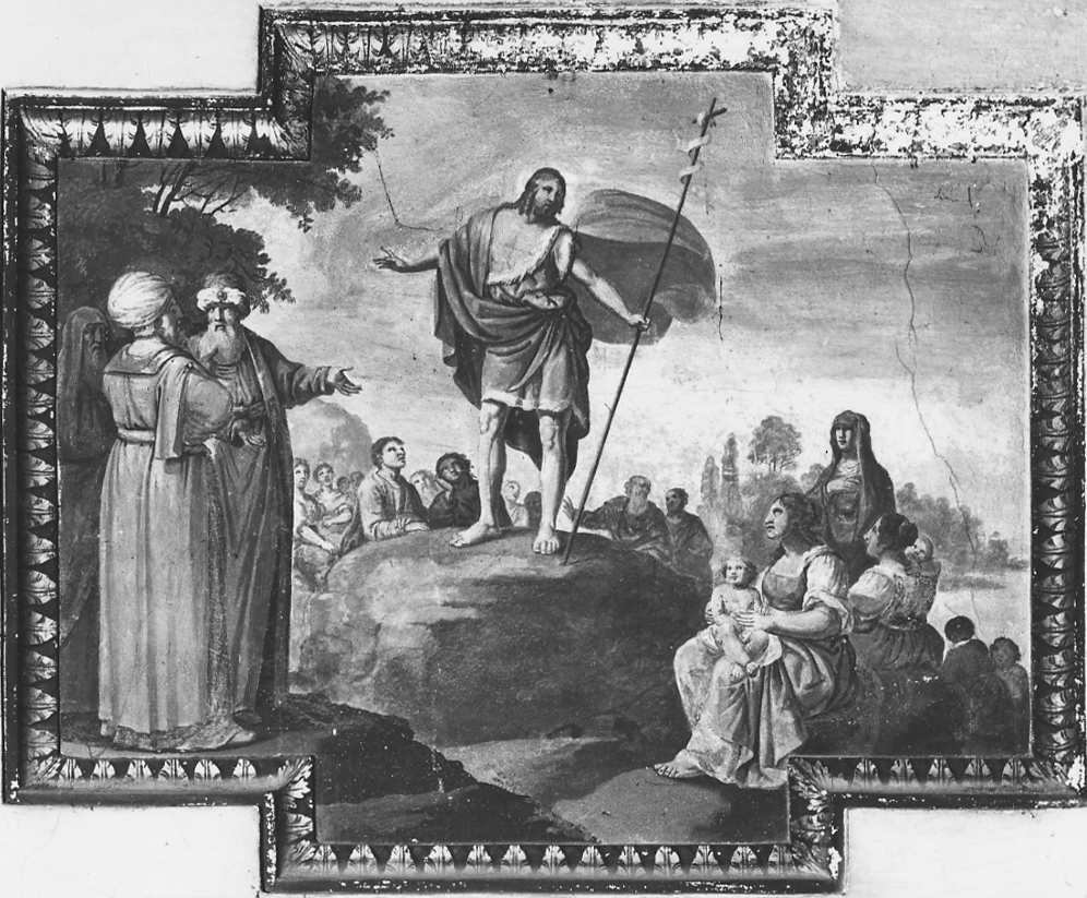 San Giovanni Battista predica nel deserto (dipinto) di Avondo Giovanni (secondo quarto sec. XIX)