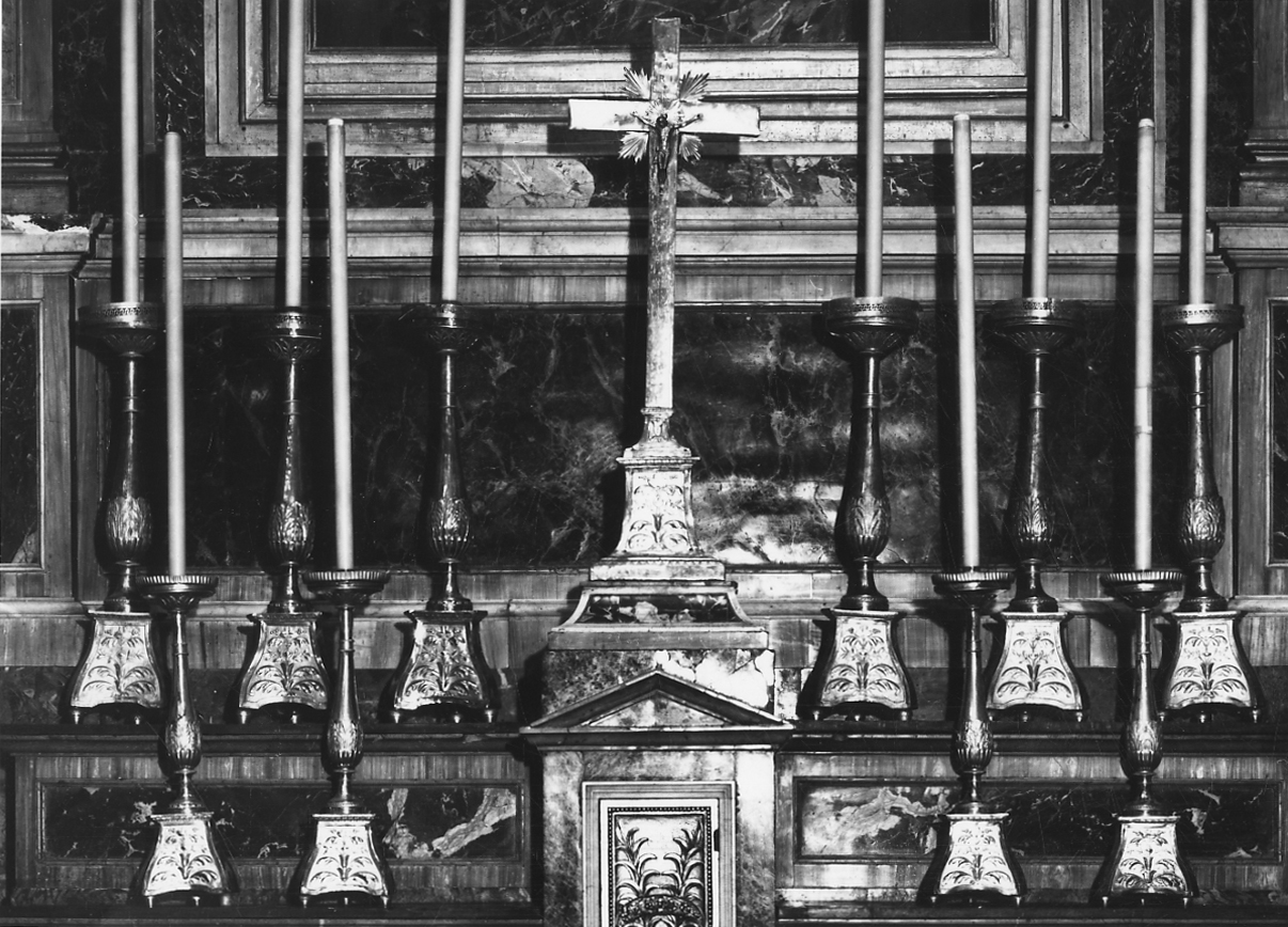 candeliere, serie - bottega piemontese (prima metà sec. XIX)