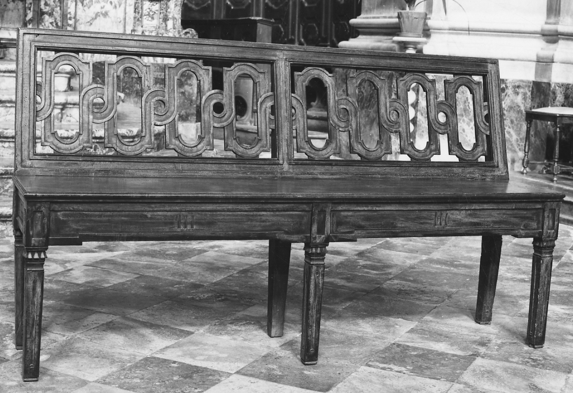 panca, serie - bottega della Valsesia (primo quarto sec. XIX)