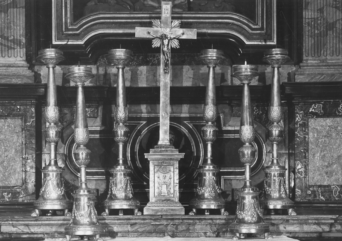 candeliere, serie di Zanoia Giuseppe - bottega milanese (primo quarto sec. XIX)