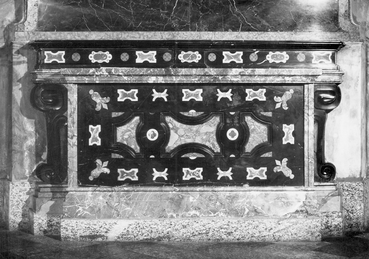 mensa d'altare, opera isolata - bottega piemontese (ultimo quarto sec. XIX)