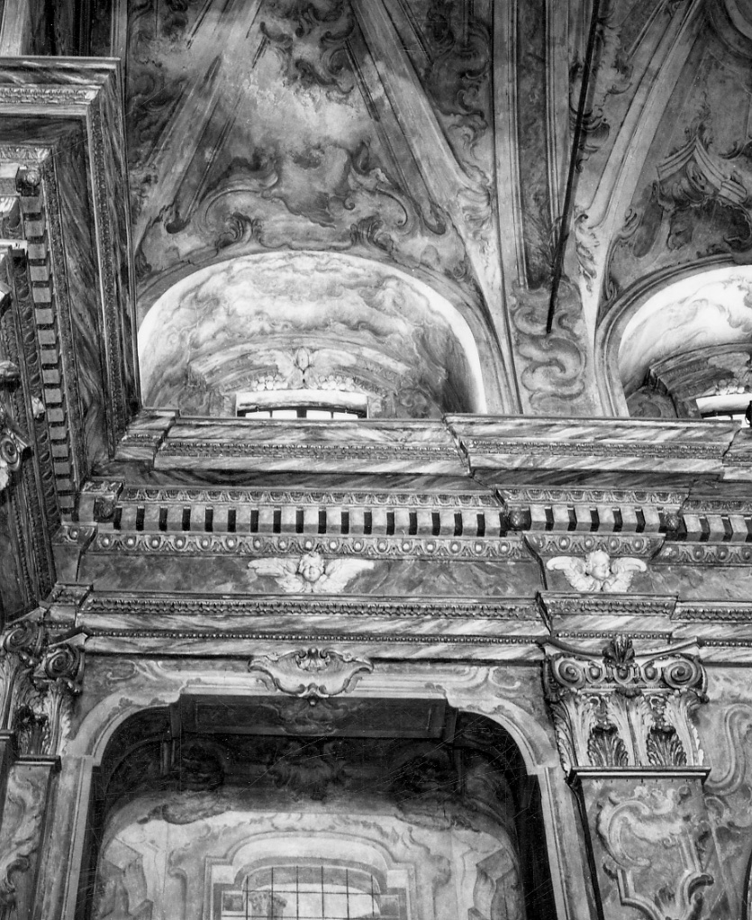 decorazione plastica, complesso decorativo - bottega lombarda (seconda metà sec. XVII)