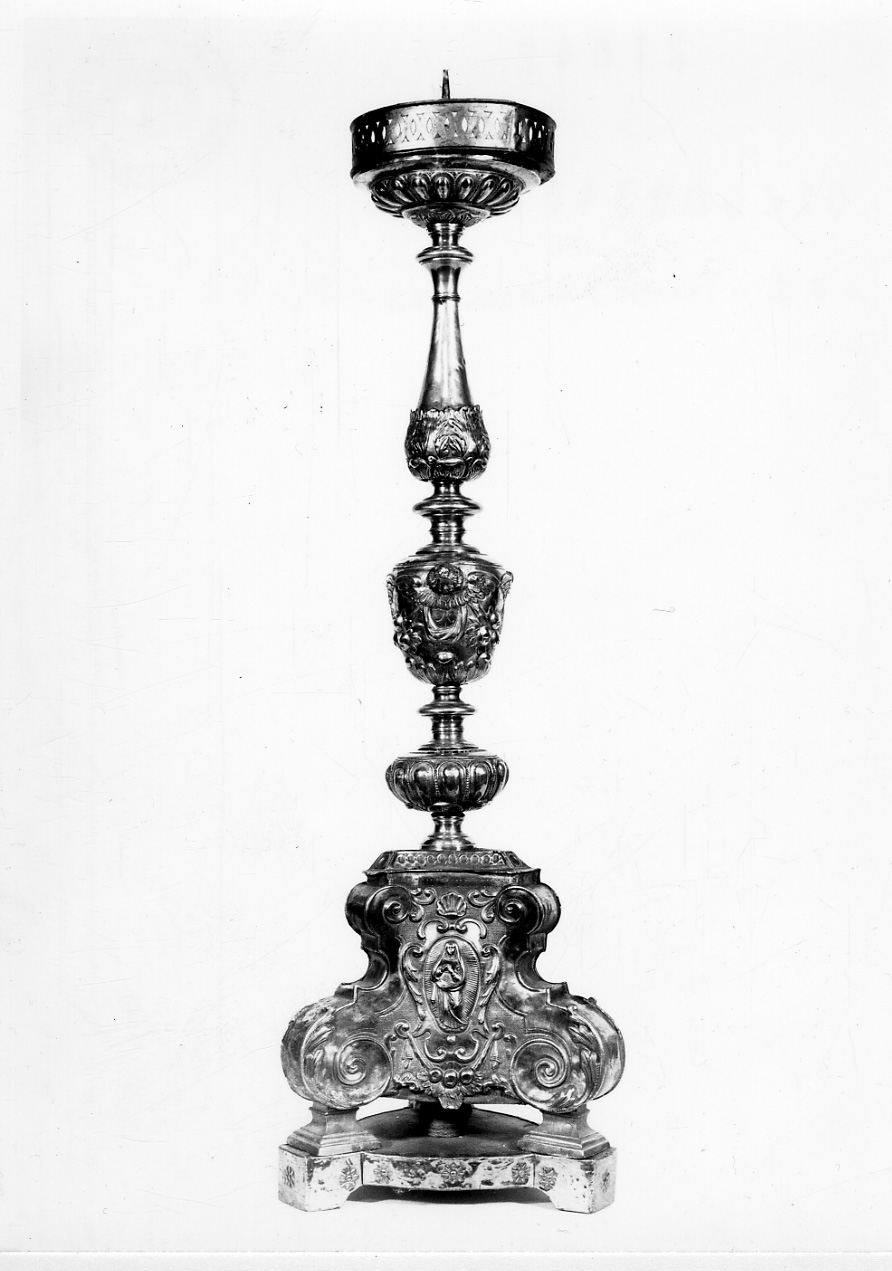 candeliere, serie - bottega lombarda (seconda metà sec. XVII)