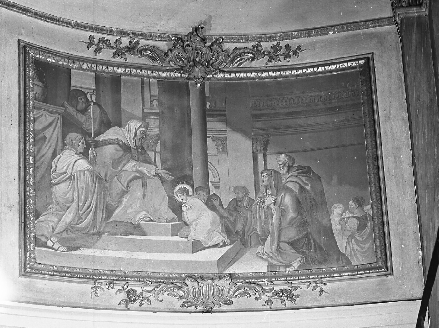 presentazione di Maria Vergine al tempio (dipinto) di Avondo Giovanni (secondo quarto sec. XIX)