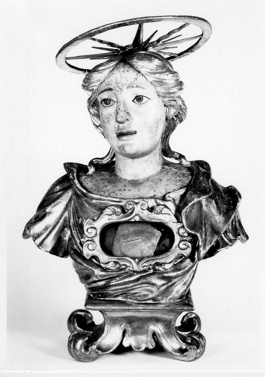 Santa Paolina martire (reliquiario - a busto) - bottega della Valsesia (ultimo quarto sec. XVII)