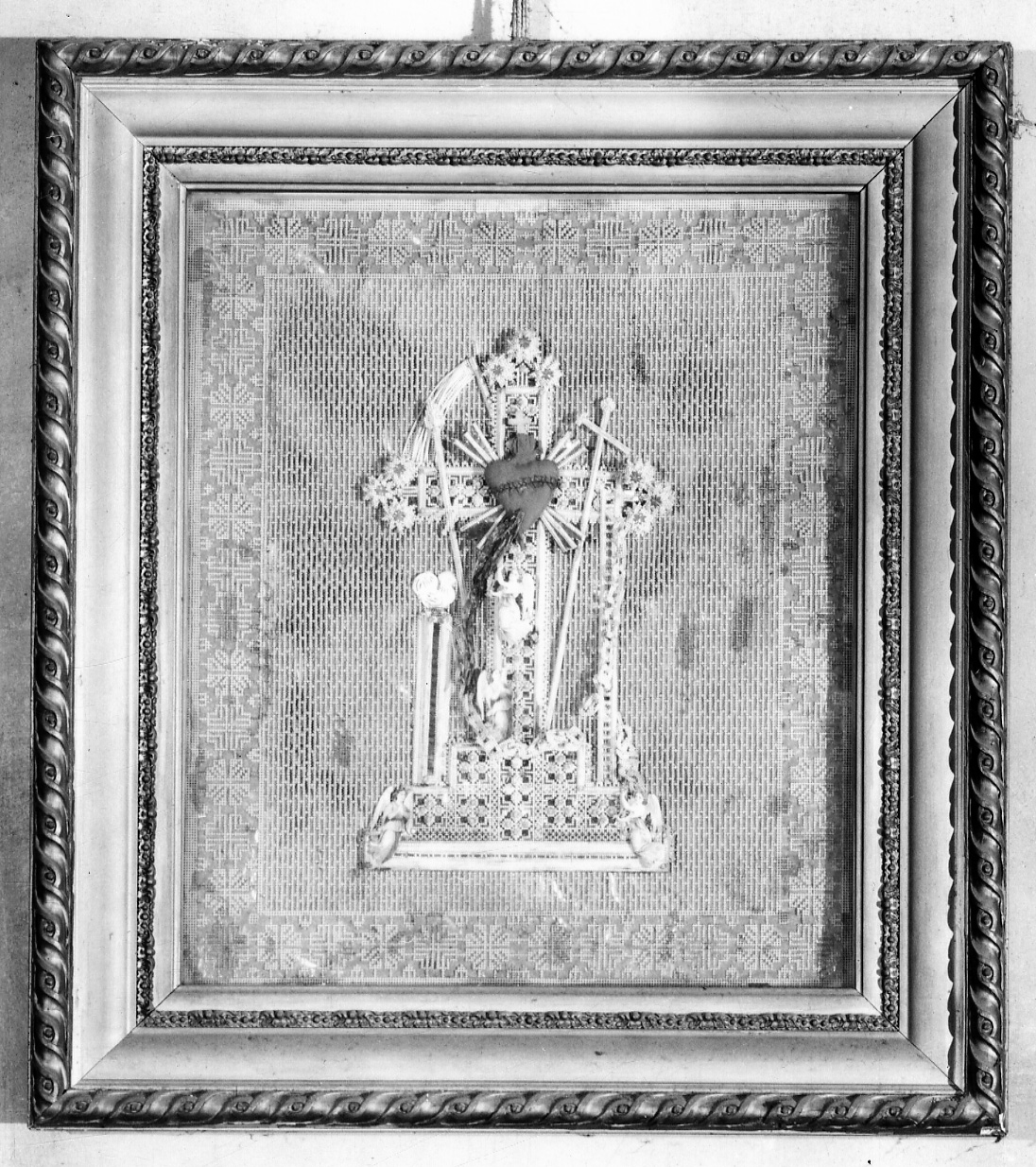 Sacro Cuore di Gesù (ex voto, opera isolata) - manifattura piemontese (secondo quarto sec. XX)