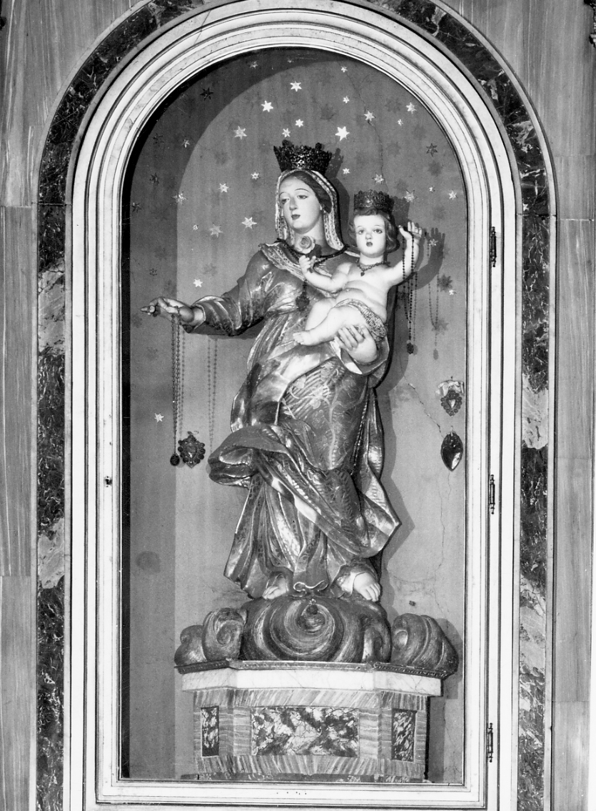 Madonna del Rosario (statua, opera isolata) di Mazzola Giuseppe (ultimo quarto sec. XVIII)