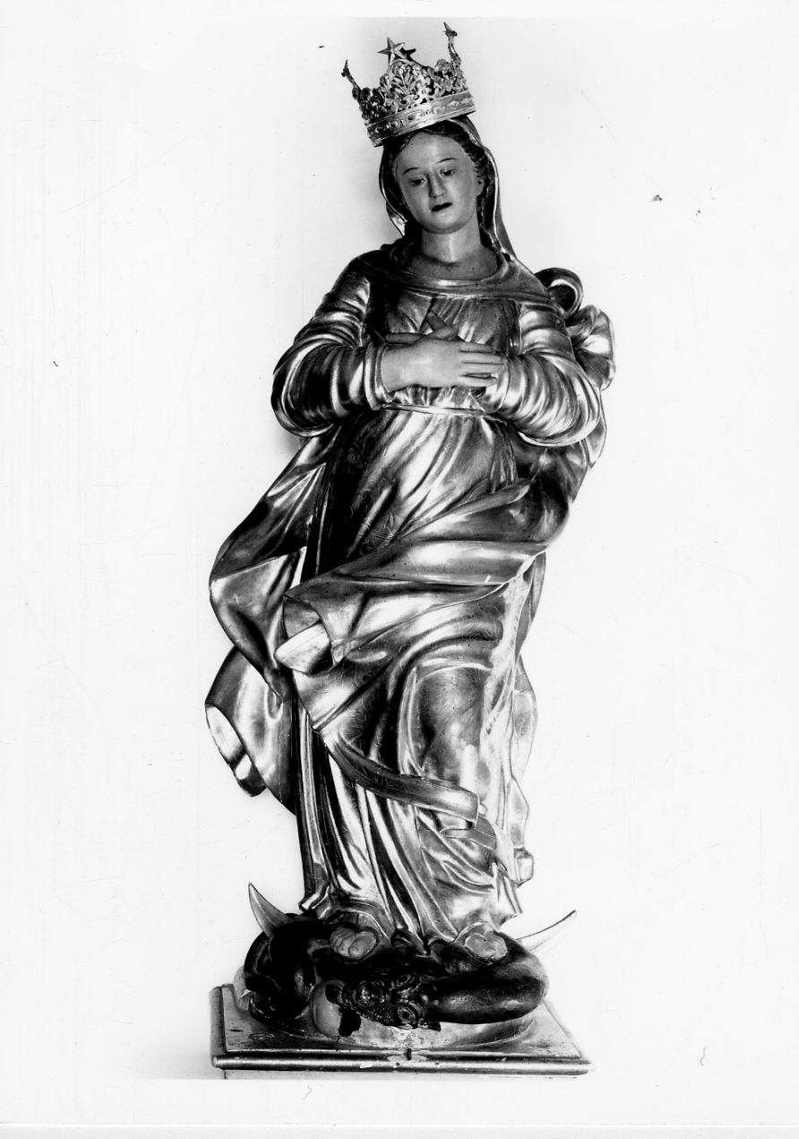 Immacolata Concezione (statua, opera isolata) - bottega piemontese (seconda metà sec. XVIII)