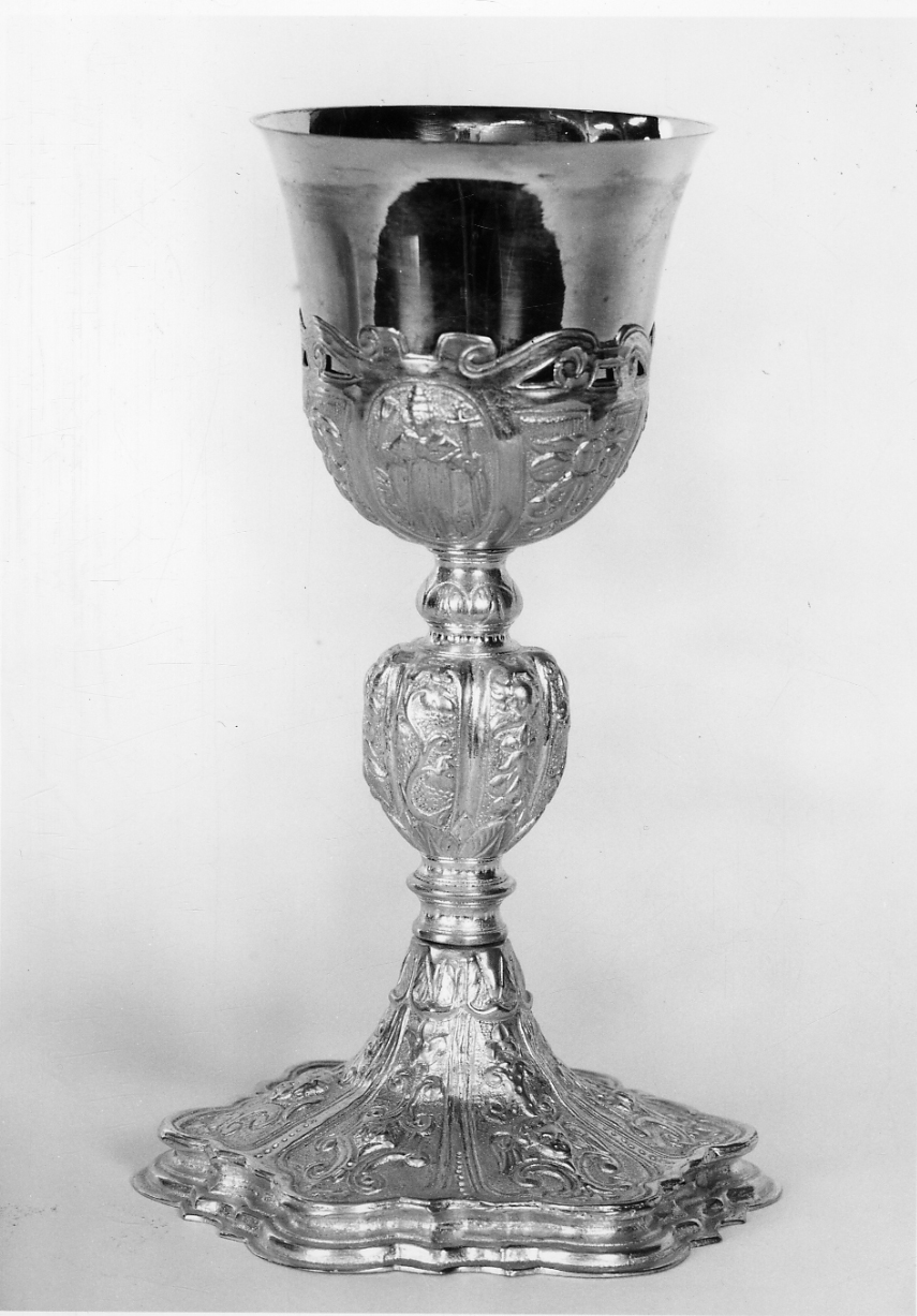 calice, opera isolata - bottega piemontese (metà, terzo quarto sec. XVII, sec. XIX)