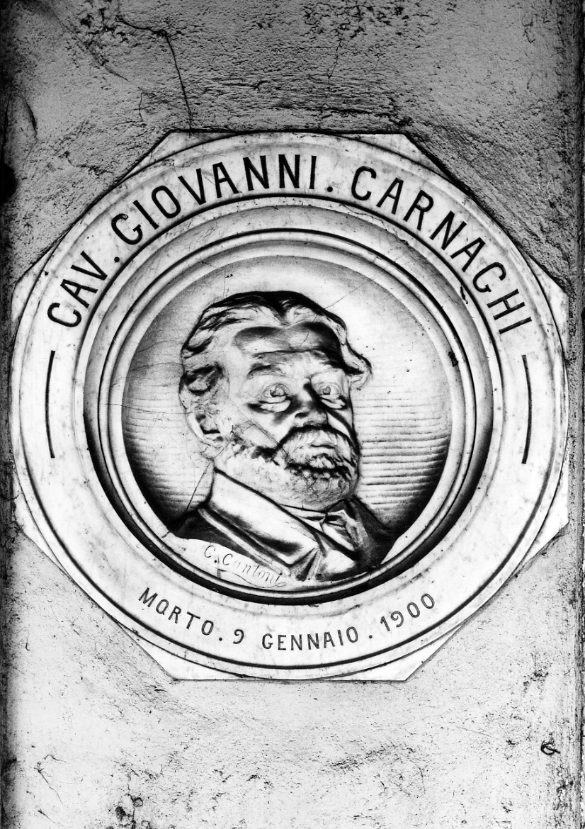 ritratto di Giovanni Carnaghi (scultura, opera isolata) di Cantoni Carlo (inizio sec. XX)