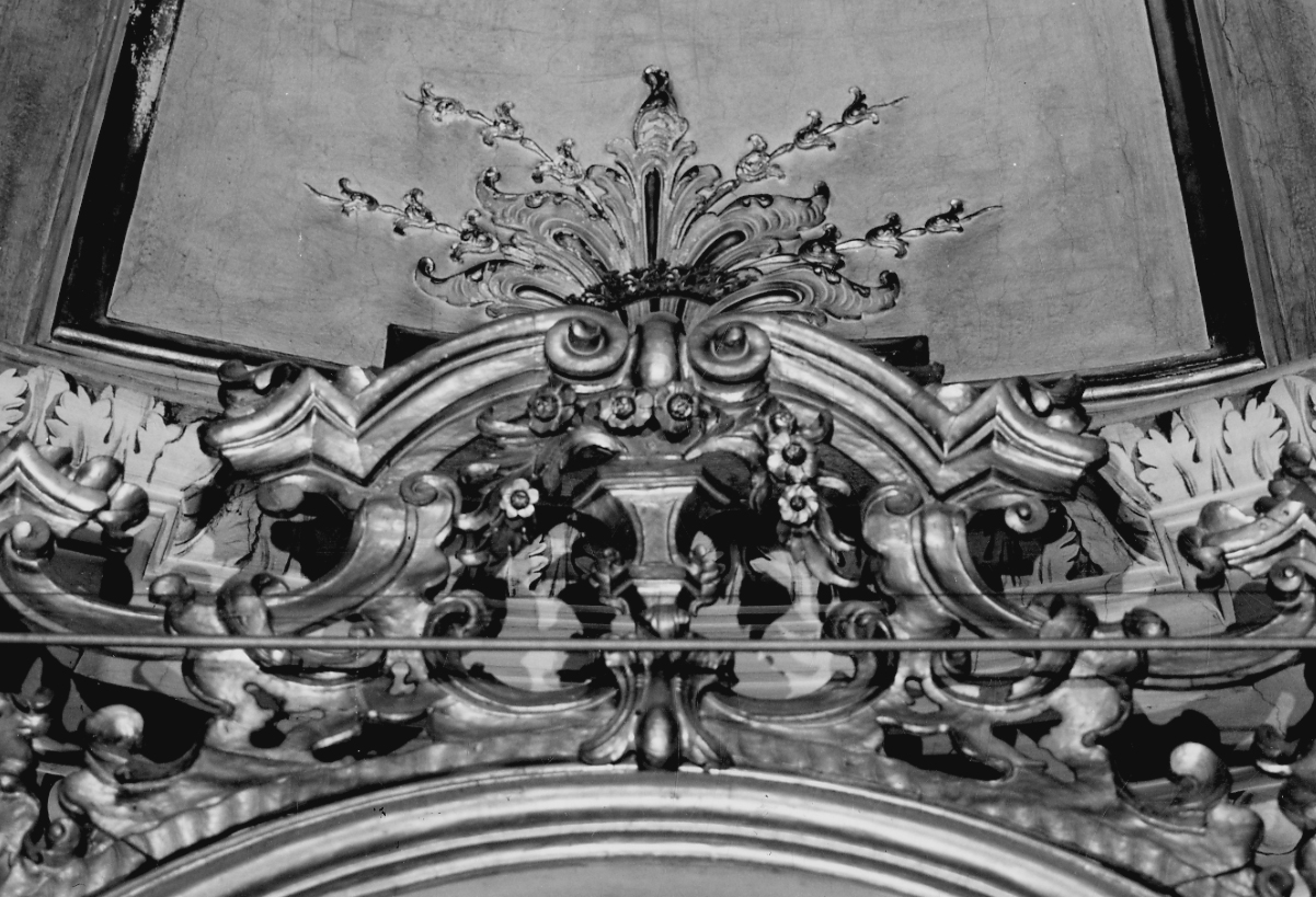 corona da dipinto, opera isolata - bottega romana (terzo quarto sec. XIX)