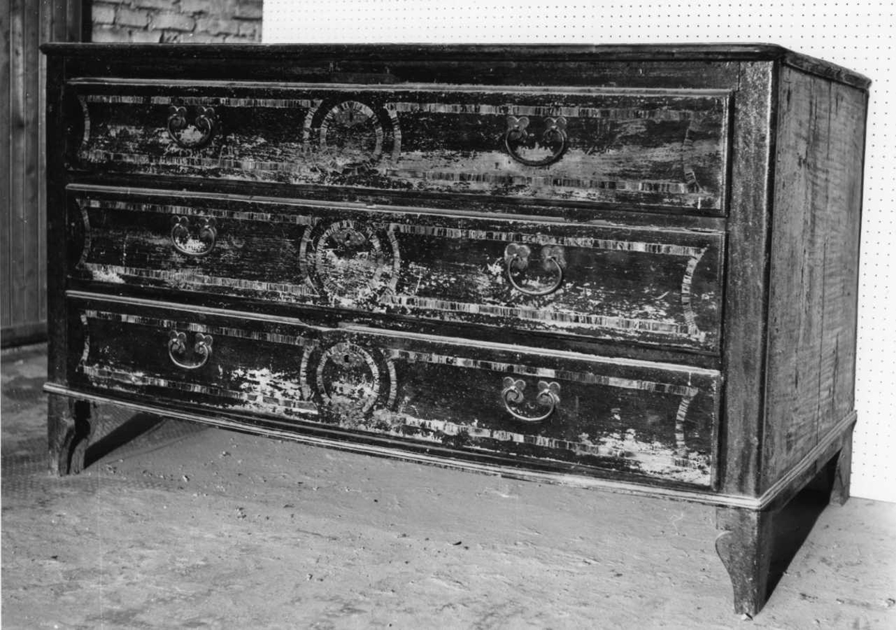 cassettone, opera isolata - bottega novarese (fine sec. XVIII)