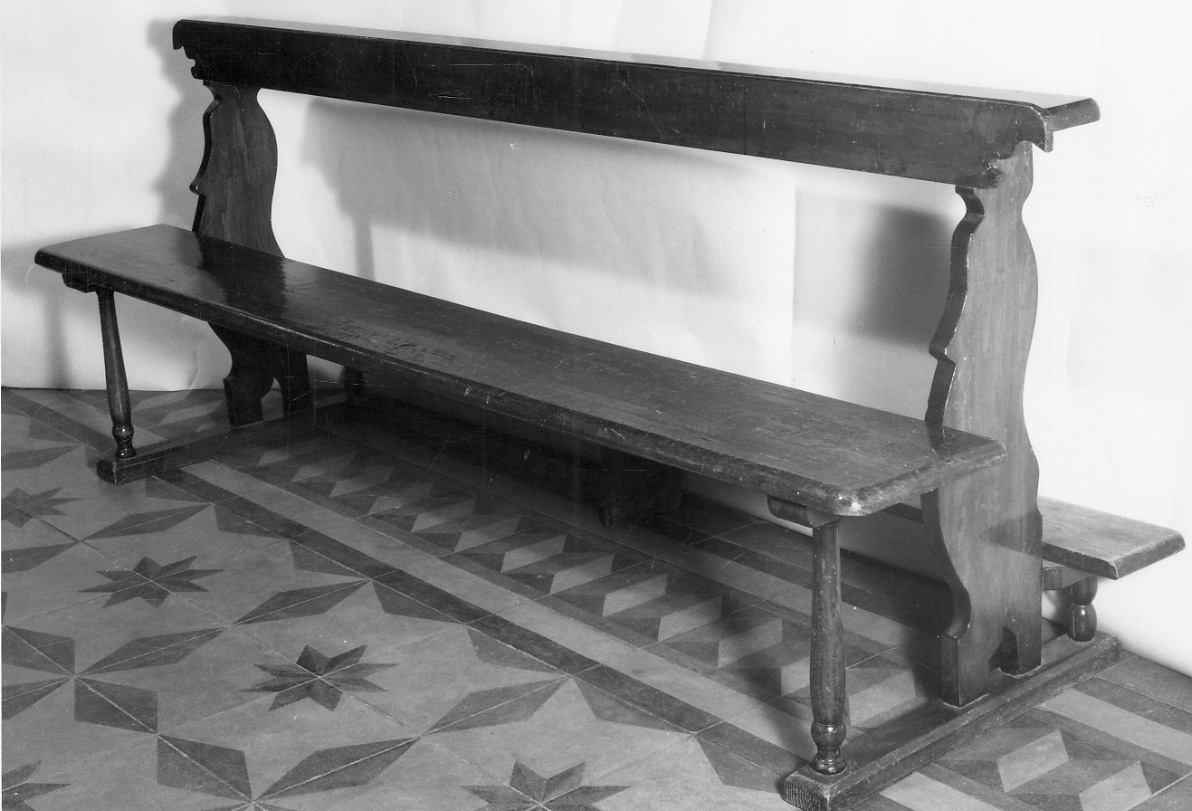 banco da chiesa, serie - bottega piemontese (fine/inizio secc. XIX/ XX)